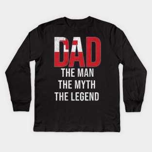 Togan Dad The Man The Myth The Legend - Gift for Togan Dad With Roots From Togan Kids Long Sleeve T-Shirt